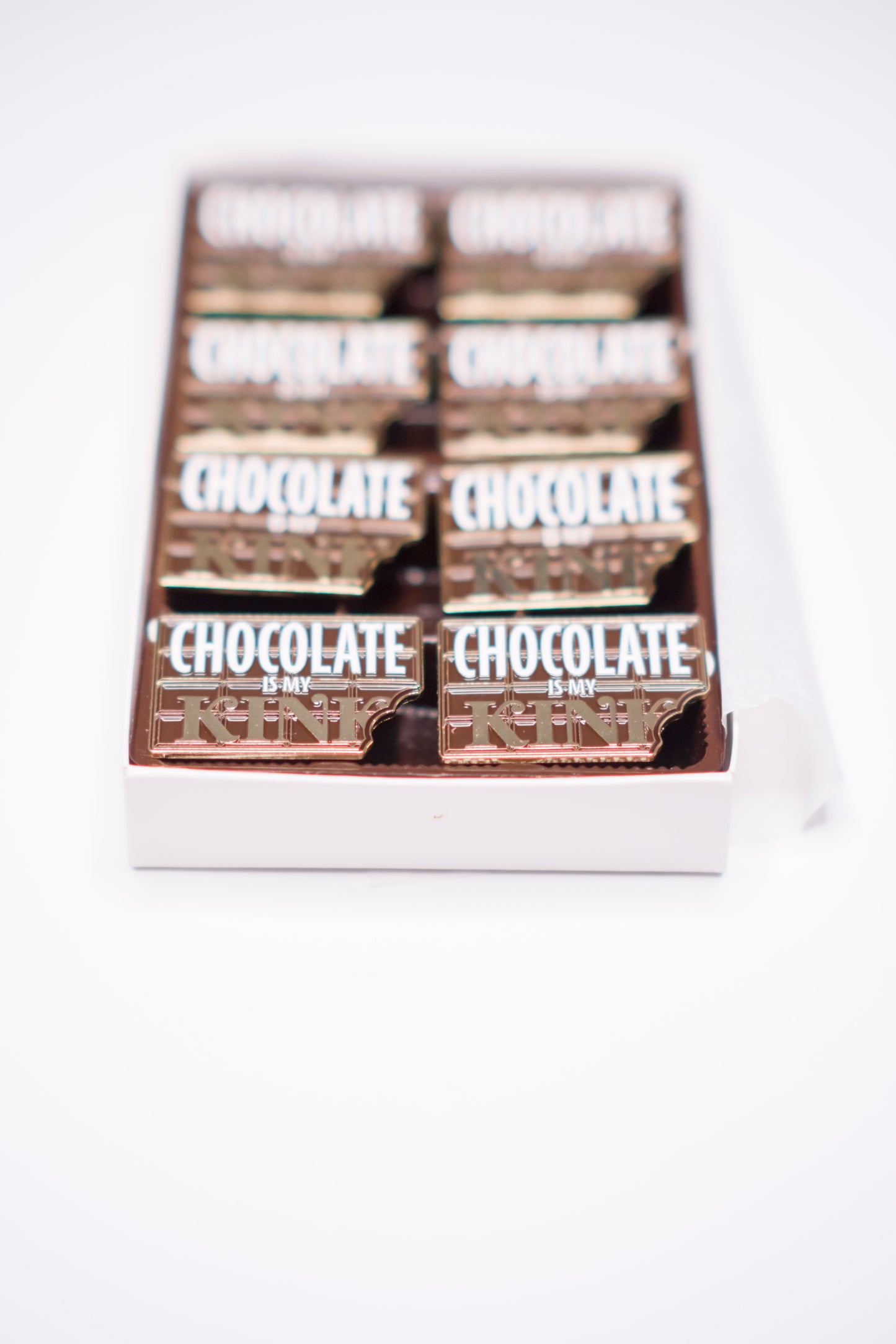 Chocolate Is My Kink Enamel Pin