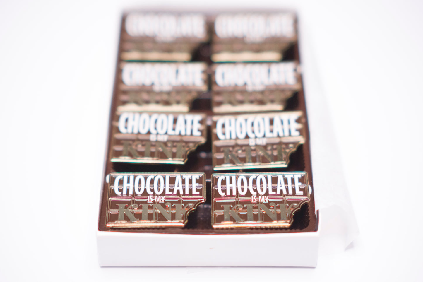 Chocolate Is My Kink Enamel Pin