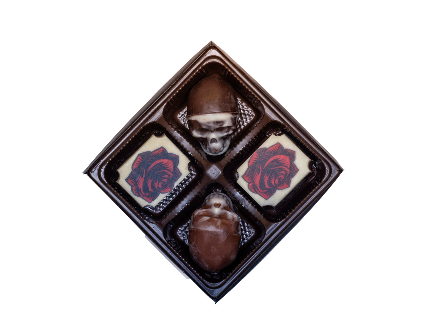 4-Piece Roses & Skulls