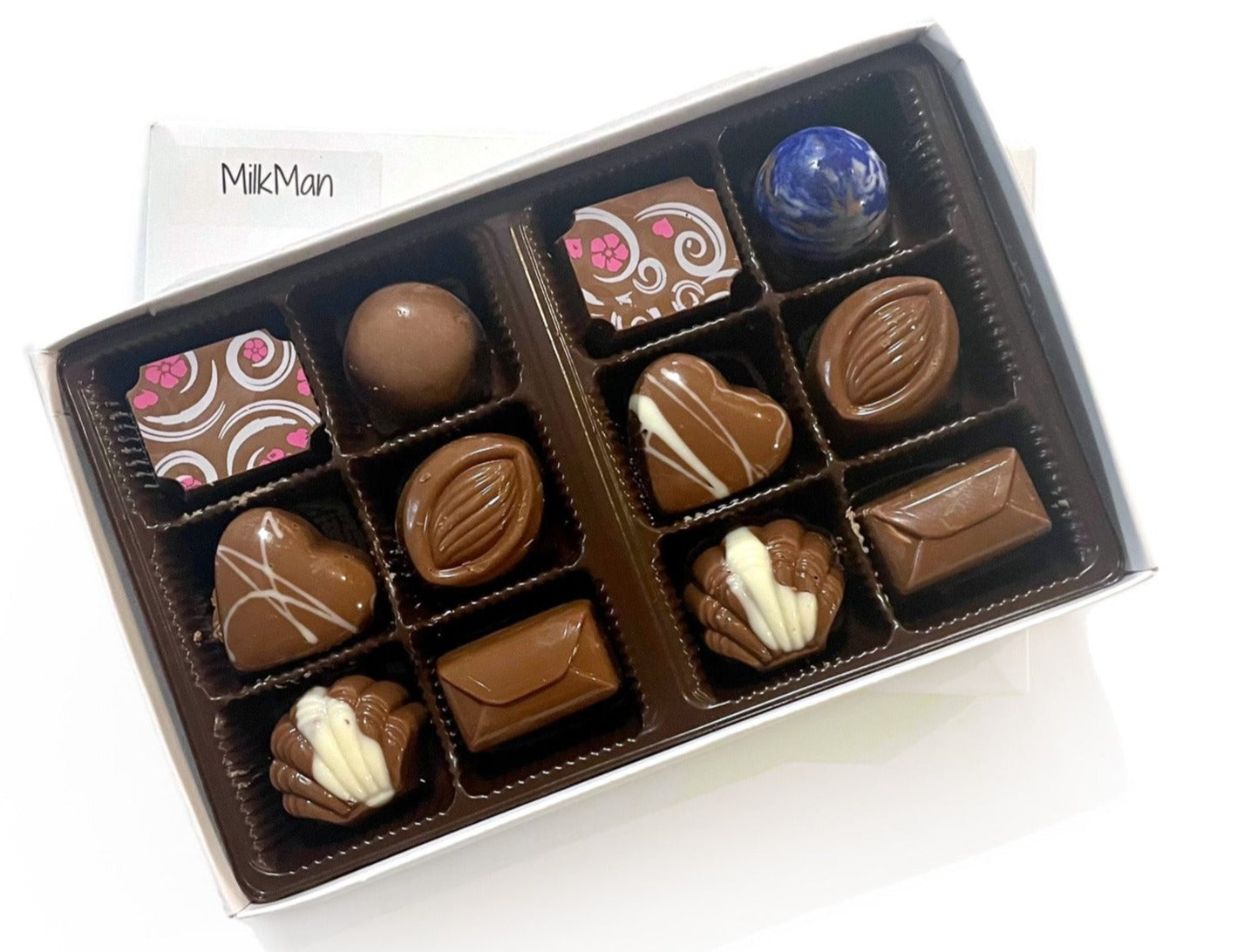 Milkman 12-Piece | Indulgent Milk Chocolate Assortment by Marvin's ...